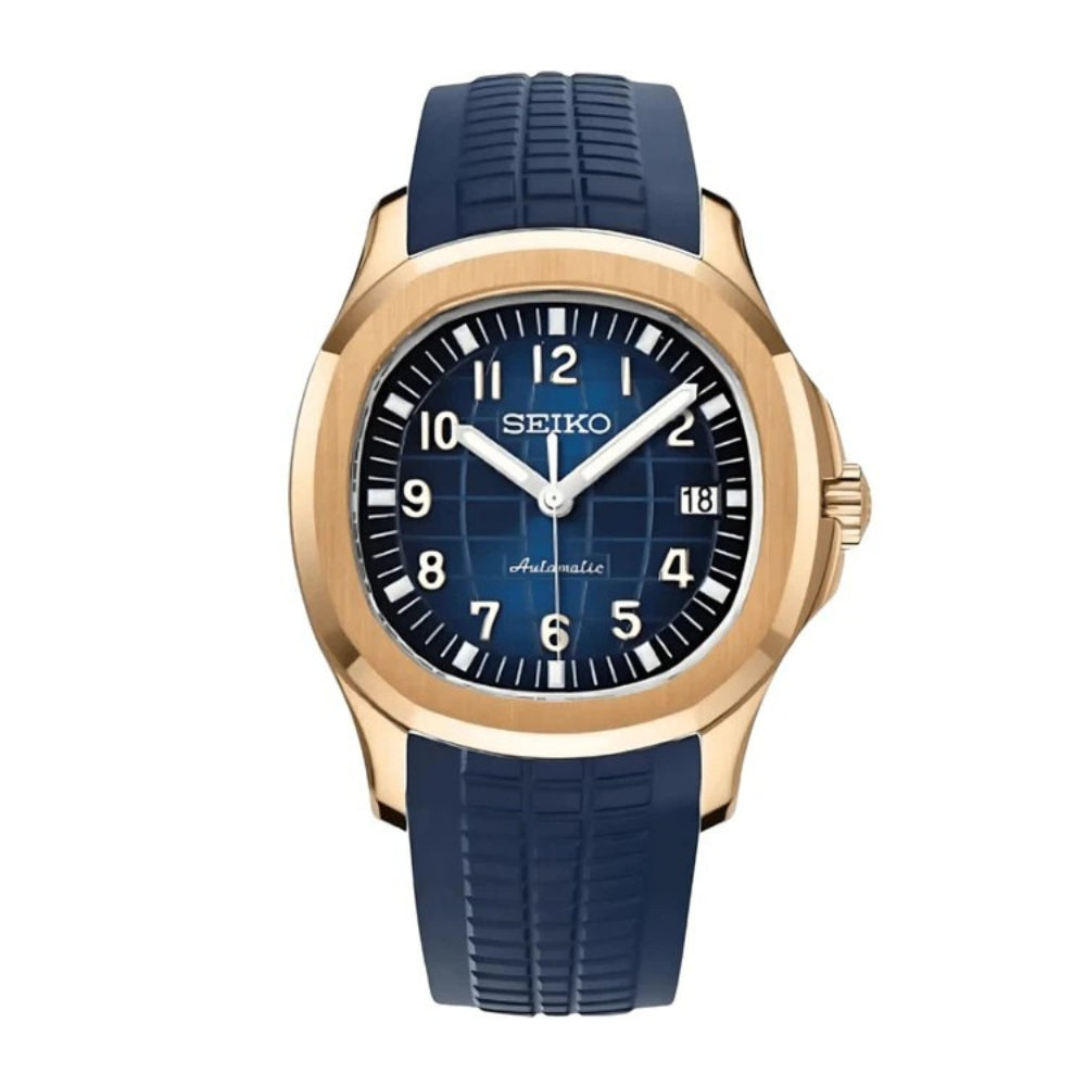 SEIKONAUT BLUE (ROSE GOLD)