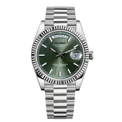 SEIKOJUST DAY-DATE MINT GREEN