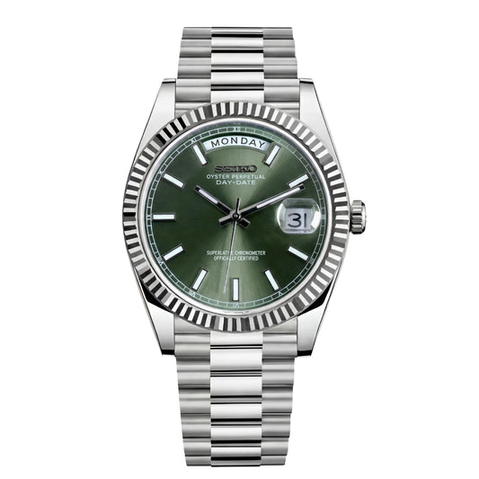 SEIKOJUST DAY-DATE MINT GREEN