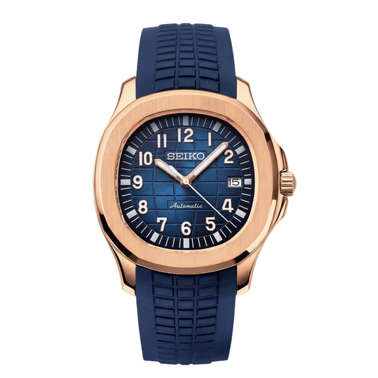 SEIKONAUT BLUE (ROSE GOLD)