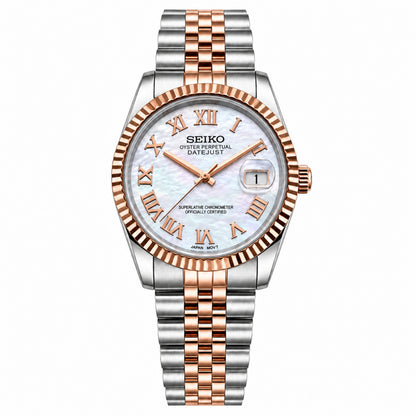 LADYJUST WHITE PEARL ROMAN (TWO TONES)