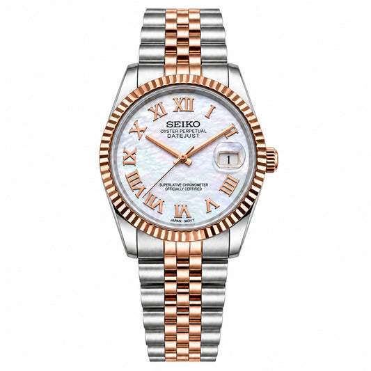 LADYJUST WHITE PEARL ROMAN (TWO TONES)