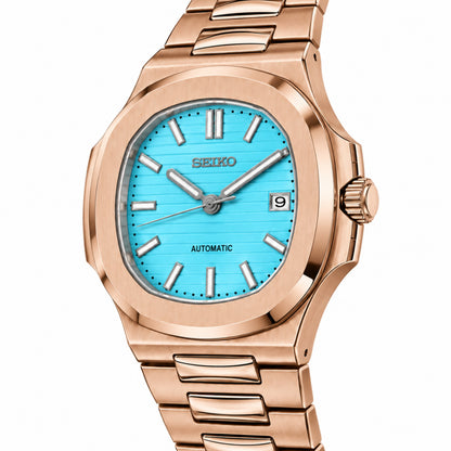 NAUTIKO ROSE GOLD TIFFANY BLUE