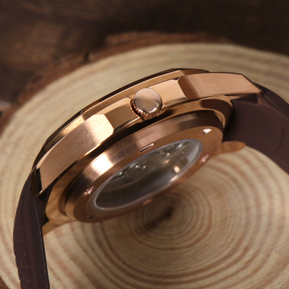 SEIKONAUT BROWN (ROSE GOLD)