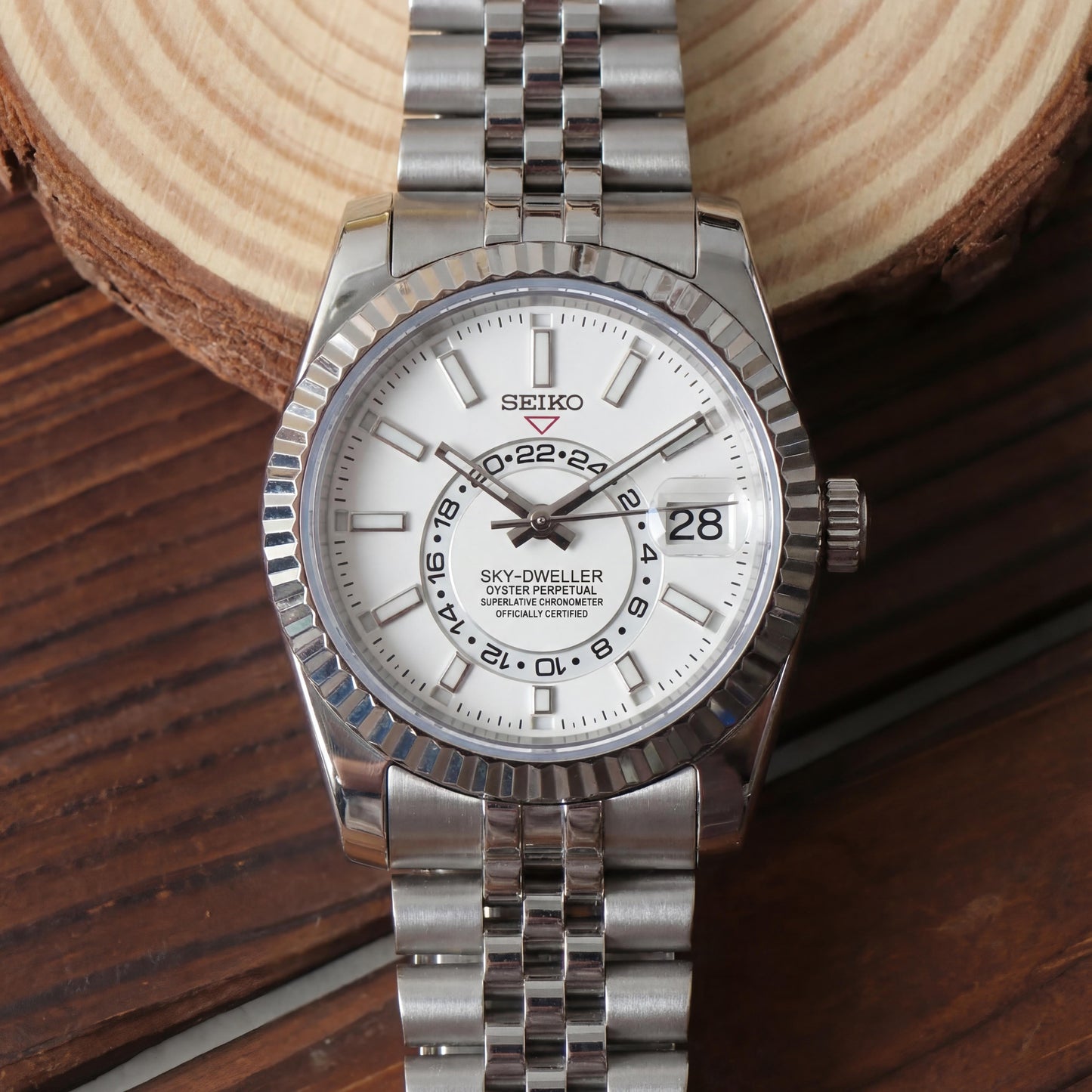SEIKOJUST SKY-DWELLER WHITE
