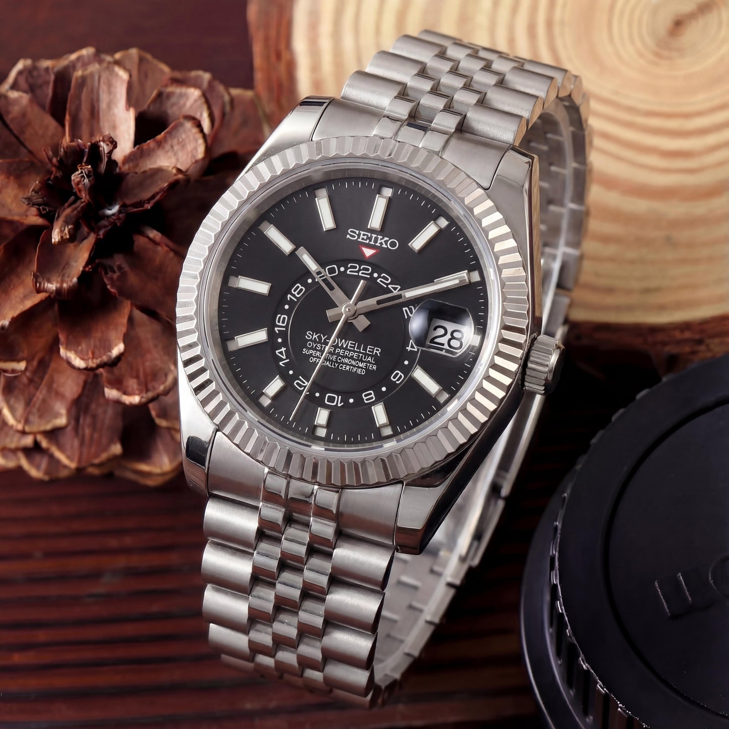 SEIKOJUST SKY-DWELLER BLACK
