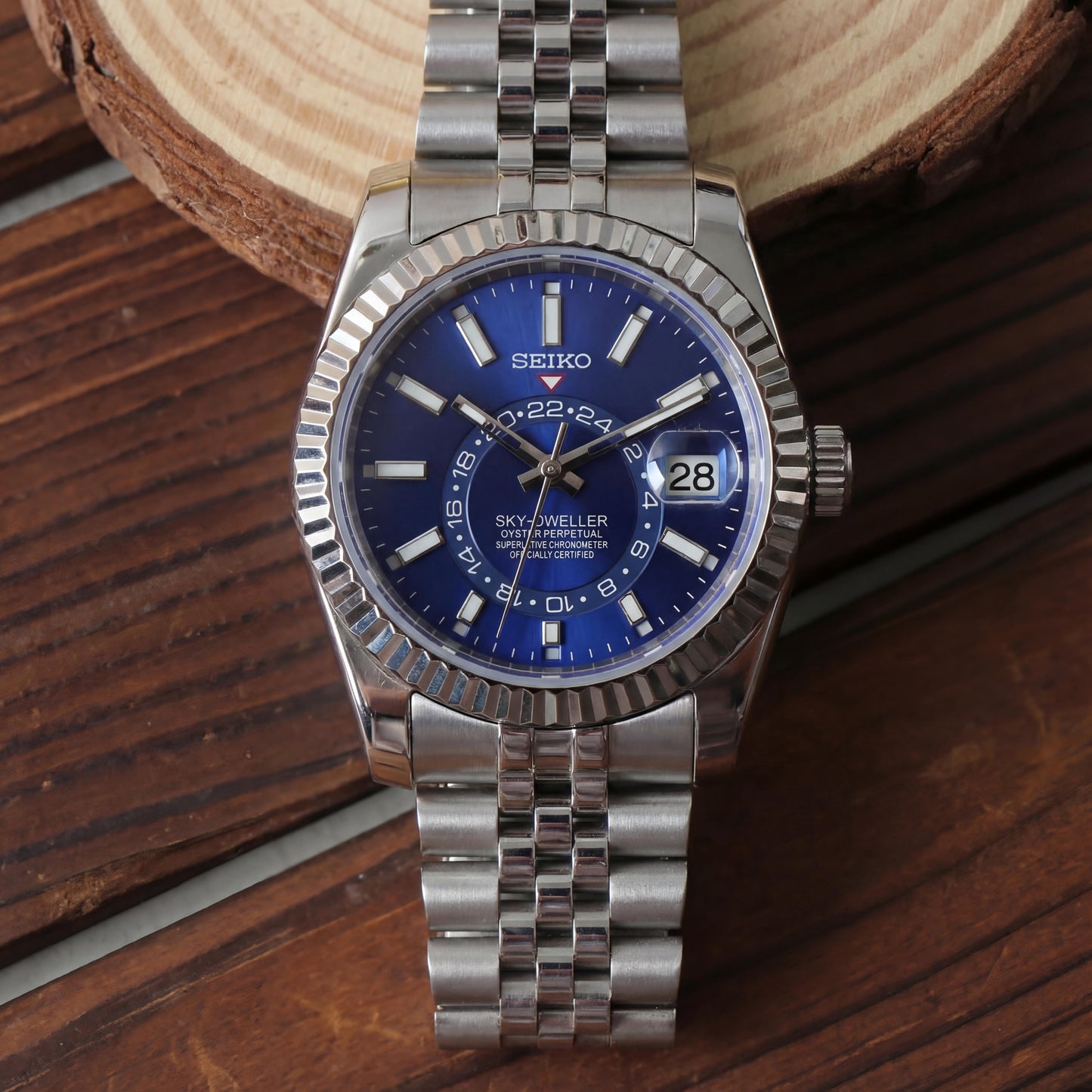 SEIKOJUST SKY-DWELLER BLUE