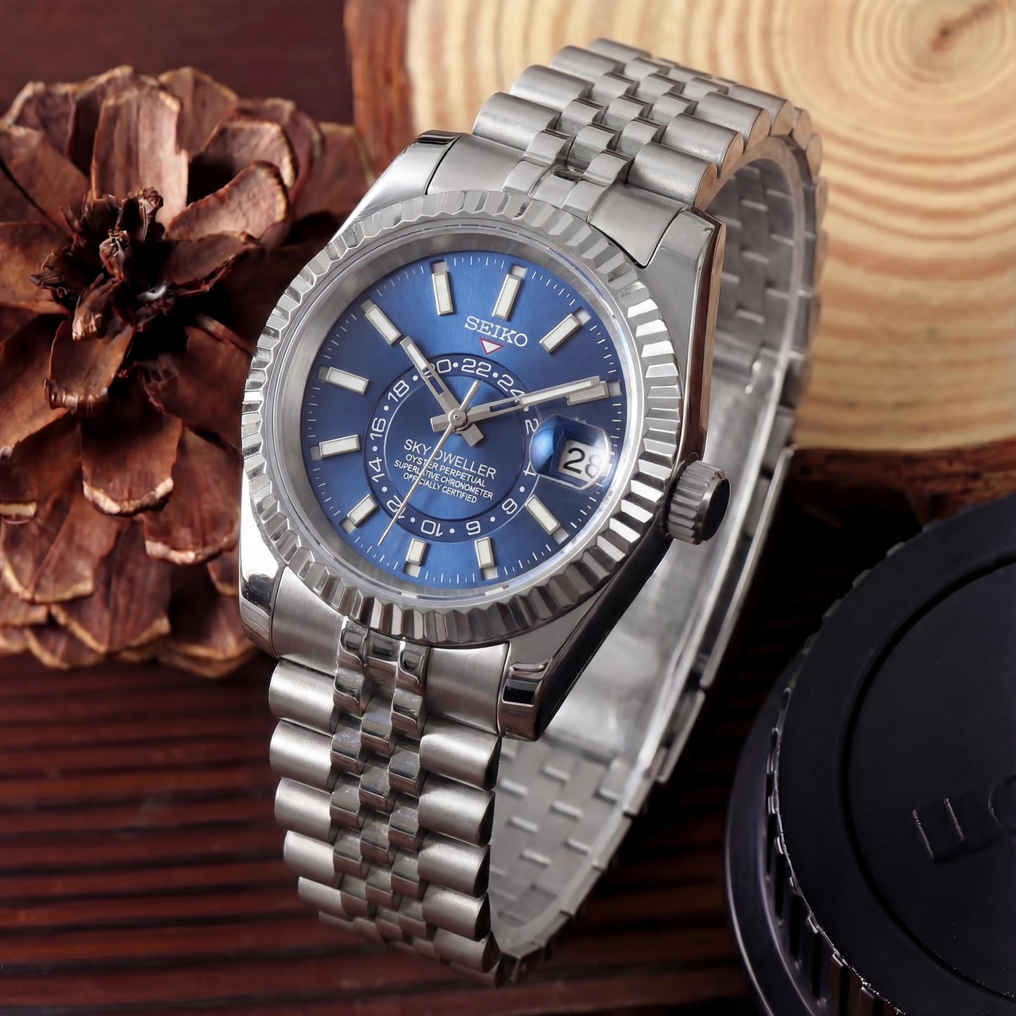 SEIKOJUST SKY-DWELLER BLUE