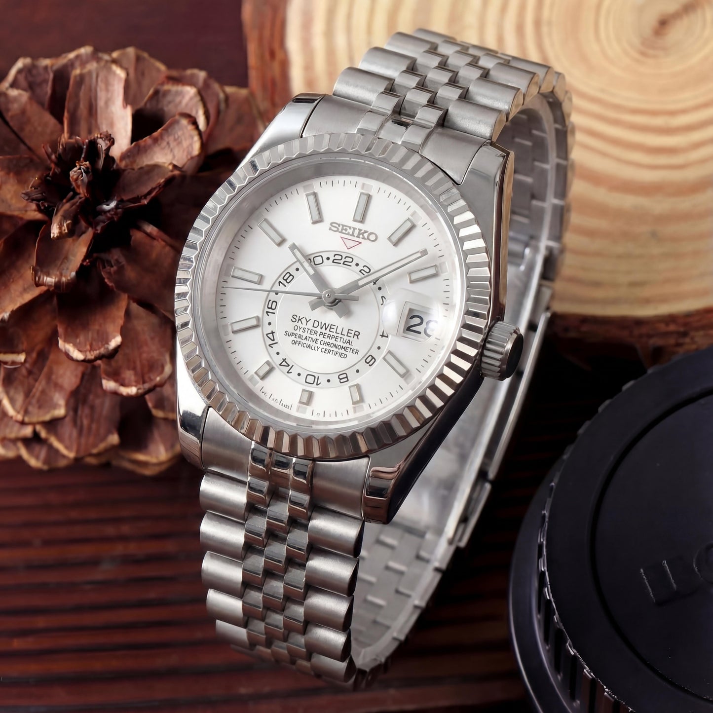 SEIKOJUST SKY-DWELLER WHITE