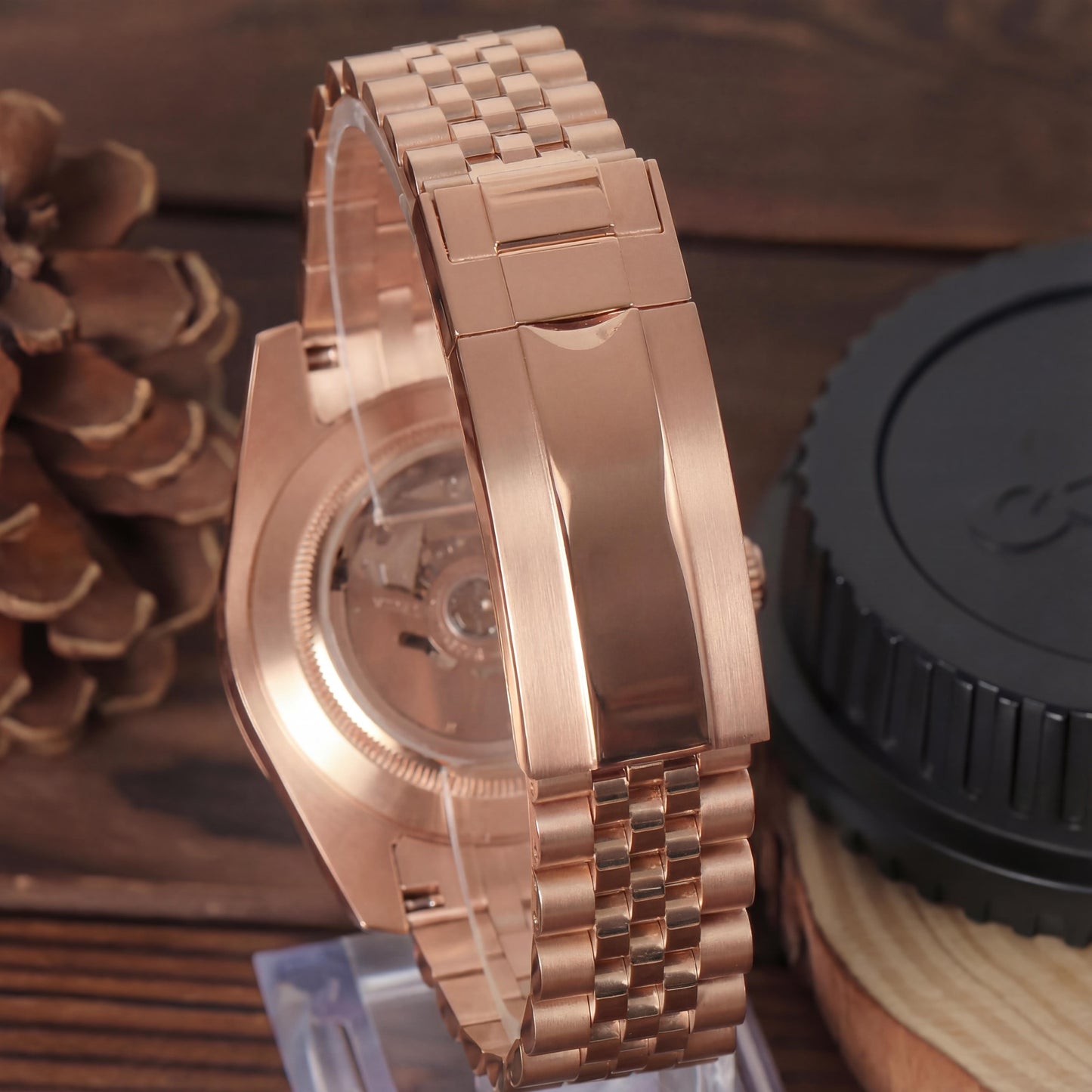 SEIKOJUST SKY-DWELLER BLACK (ROSE GOLD)