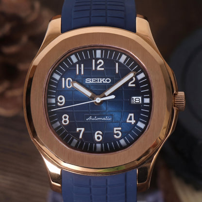 SEIKONAUT BLUE (ROSE GOLD)